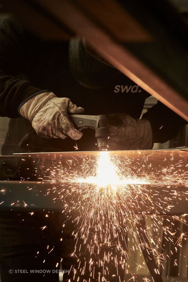 Each Steel Window Design frame is fabricated individually.