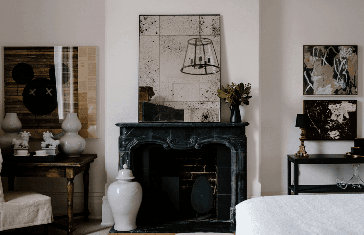 Each room is carefully curated.