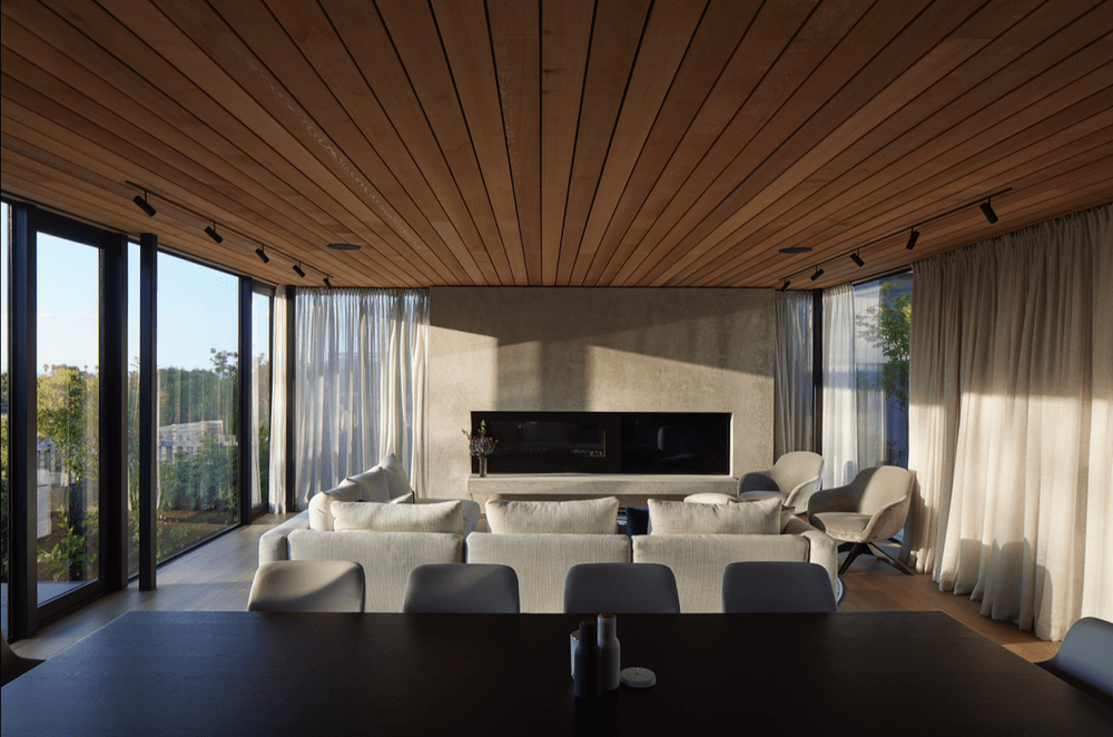 The interior benefits from plenty of natural light.