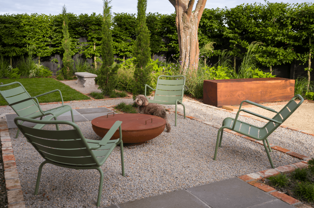 Outdoor living was a significant component of the landscaping.