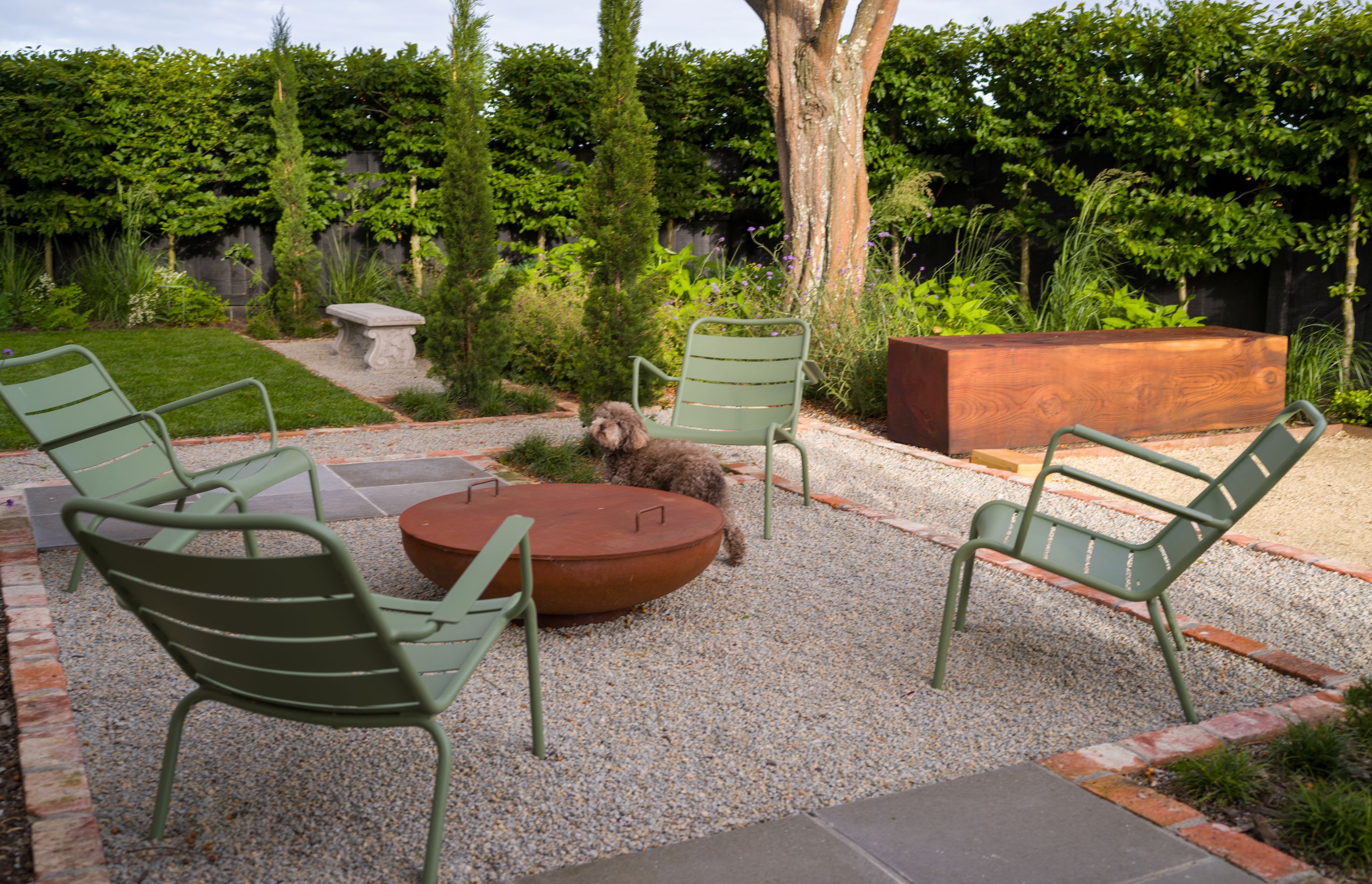 Outdoor living was a significant component of the landscaping.