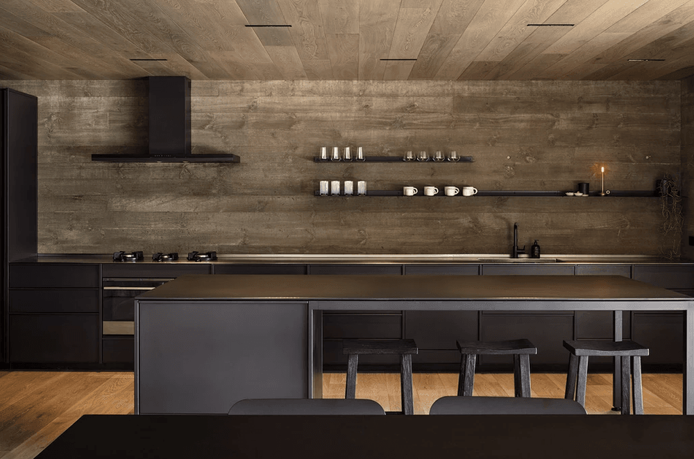 The steel kitchen by IMO Group is a favourite, says Fiona. “There are no fingerprints on it. The kids can bang things around. It's indestructible.” The stools are from Corcovado.