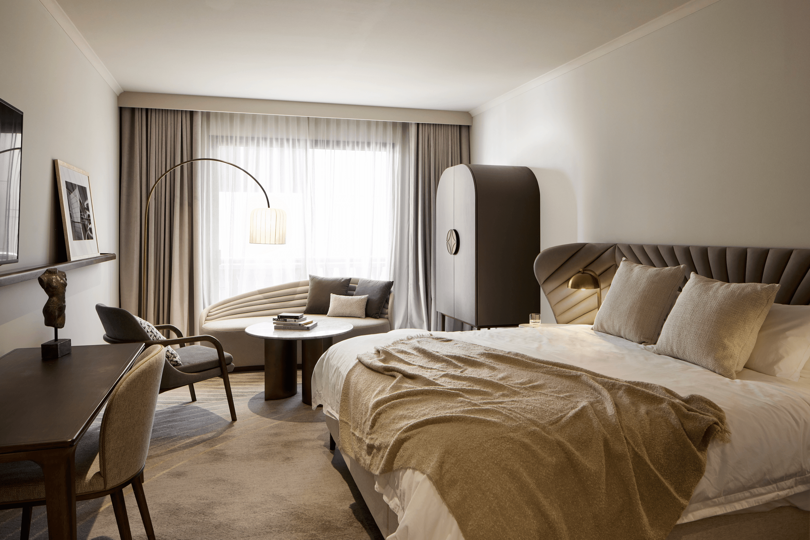 Standard rooms, suites and lofts are available to stay in at The Playford Hotel in Adelaide.