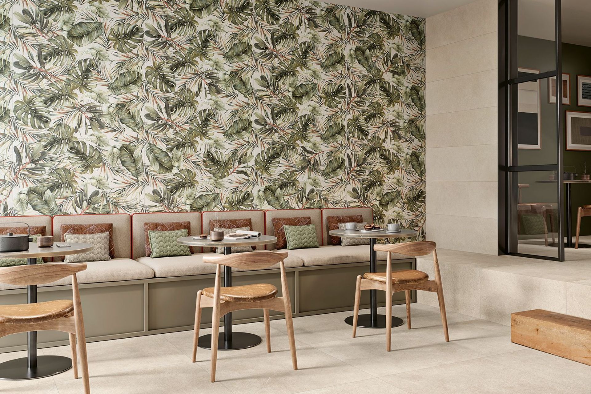 The 'wallpaper-look' tile is a major trend.