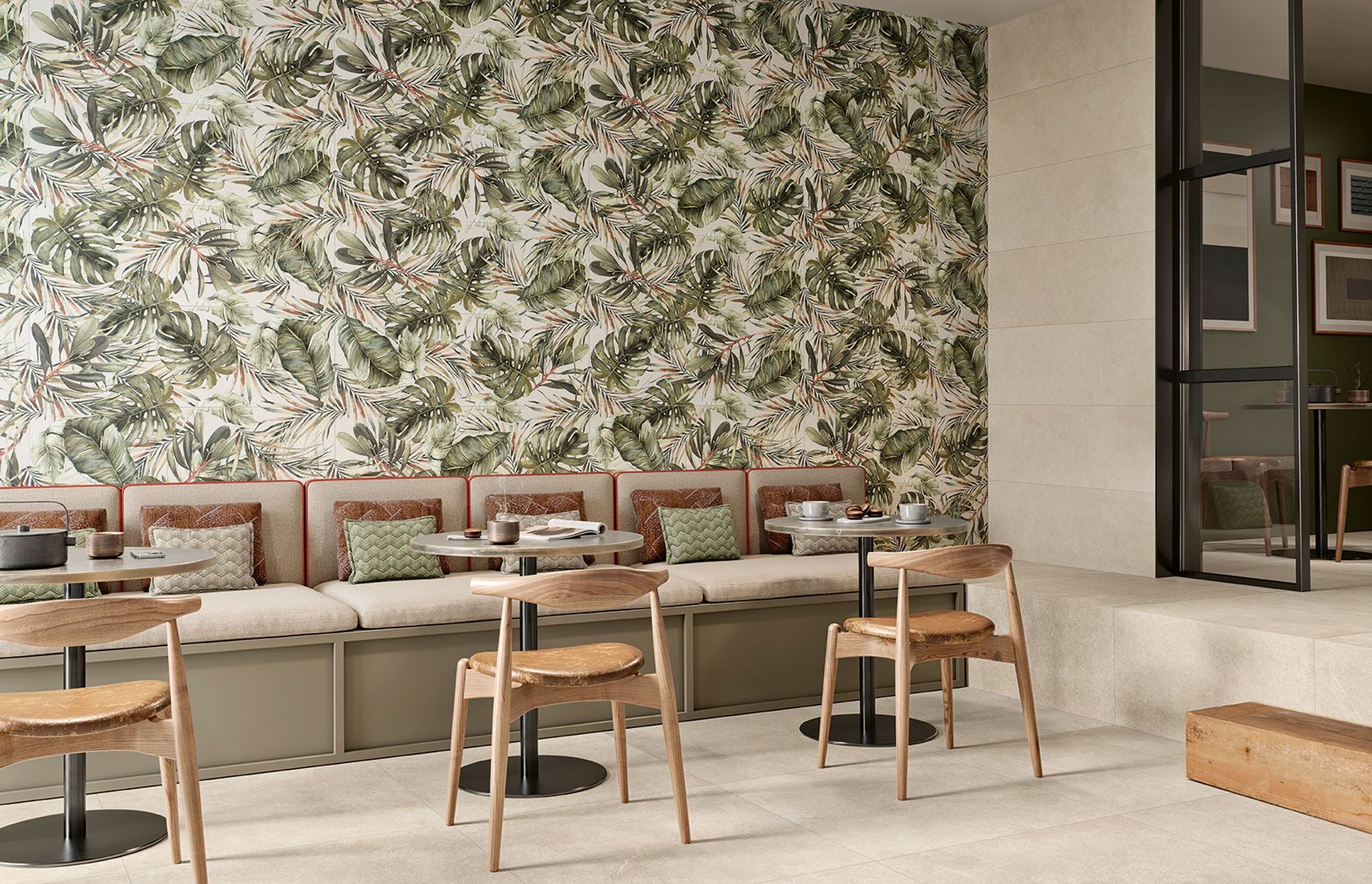 The 'wallpaper-look' tile is a major trend.
