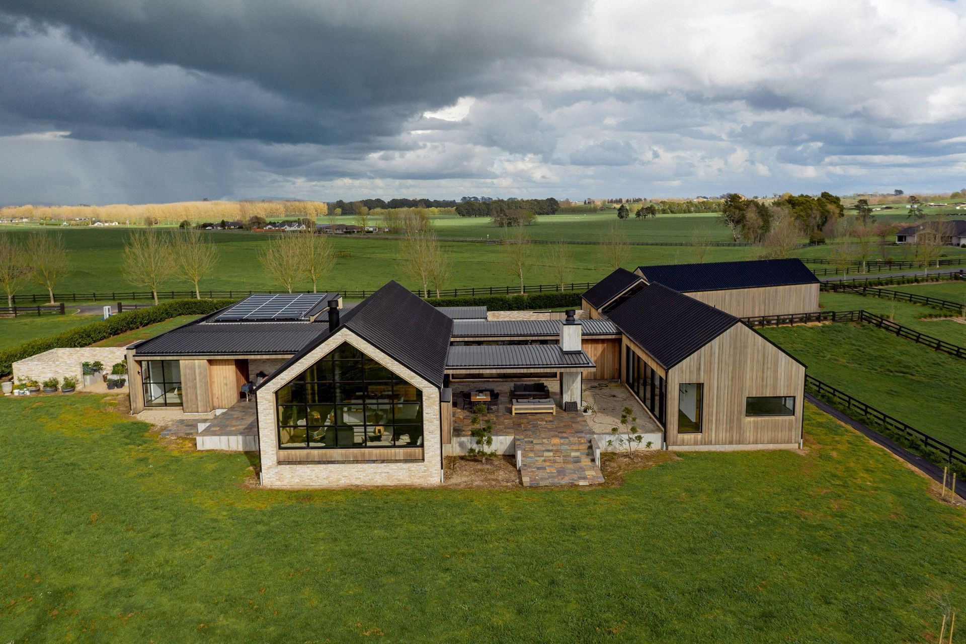 An aerial view of a rural paradise. | Photographer: Nicole Troost &amp; Mark Hamilton.