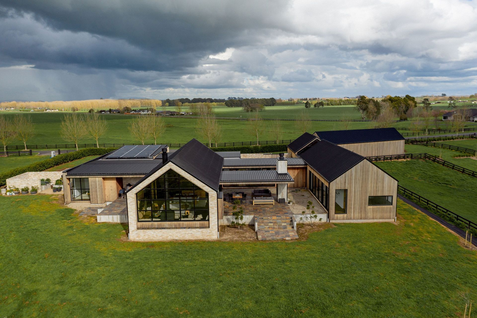 A bird's eye view of the exquisite Stables House — Photography: Nicole Troost & Mark Hamilton.