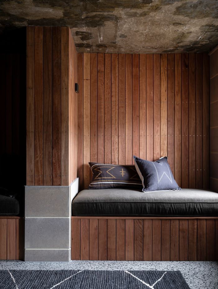 Care has been taken to ensure the grandchildren will also enjoy the space. The bench seats are perfect for them to sit and read, and double as extra beds.