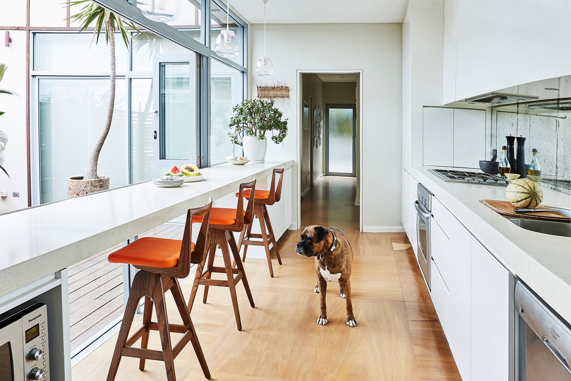 These Danish Bar Stools are the epitome of cool, casual seating that's perfect for any kitchen space
