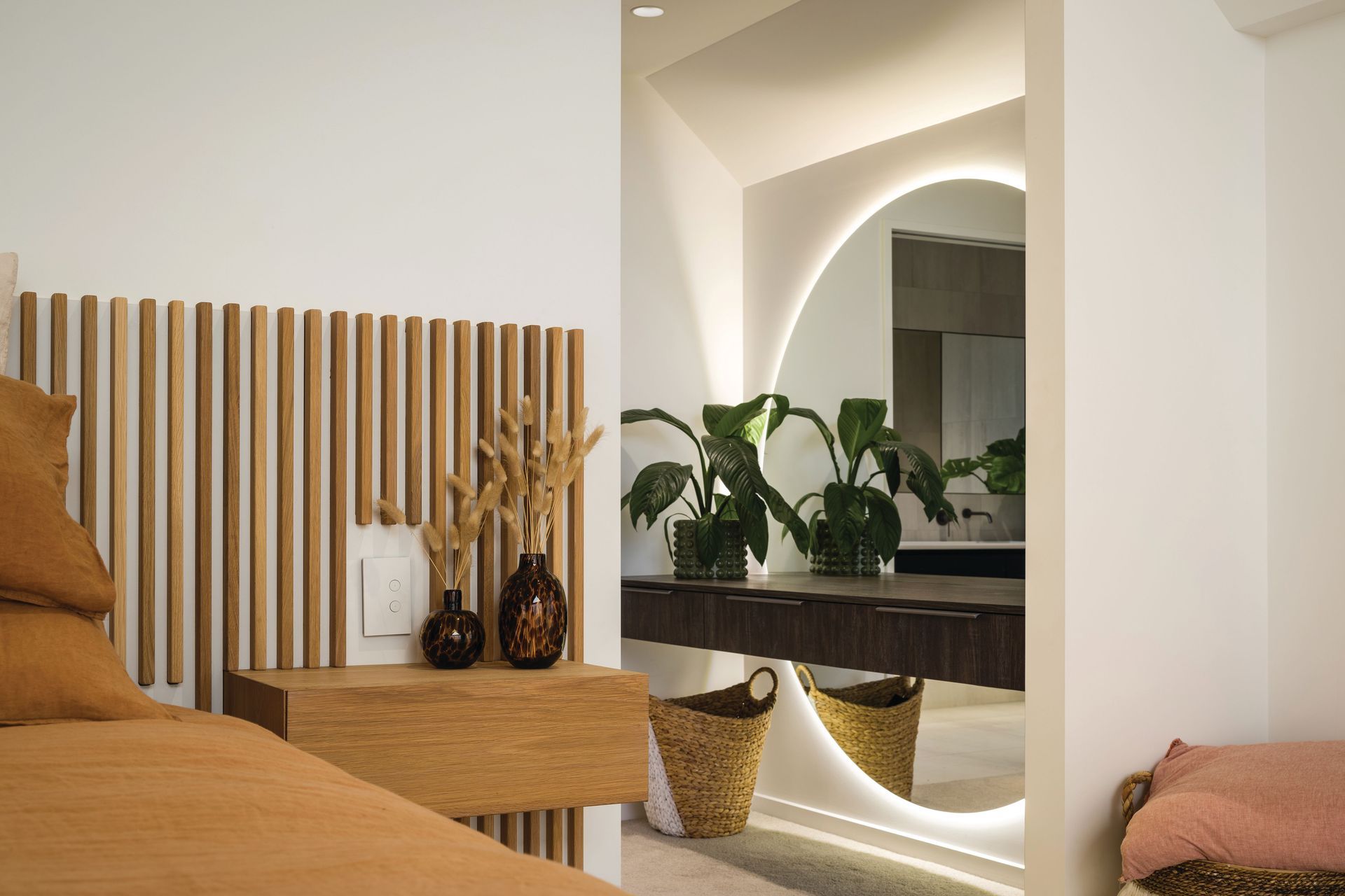 Bedrooms are bright and modern.