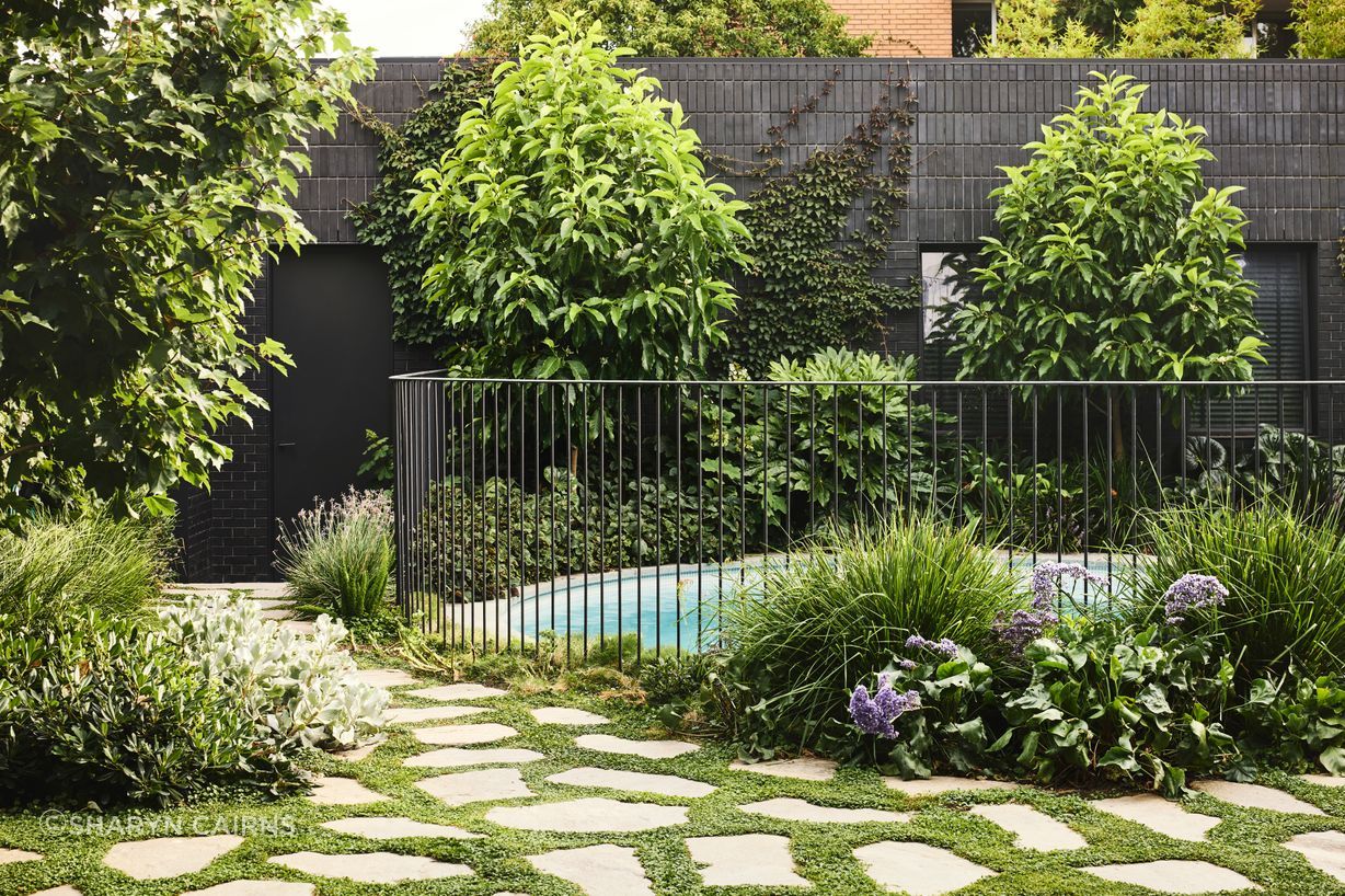 The home now directly connects with the backyard and pool.