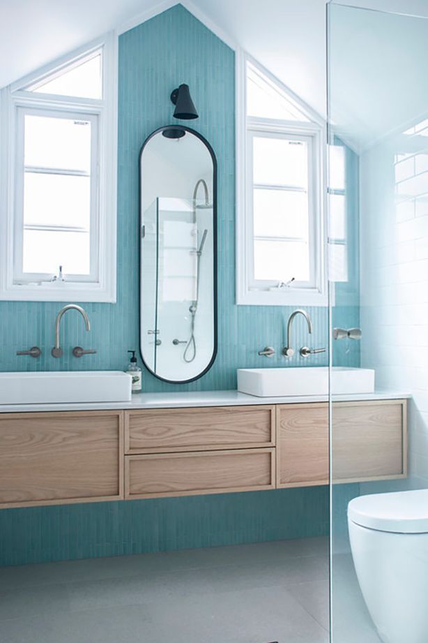 Blue tiles that line the wall | Photos by Jennifer Turner