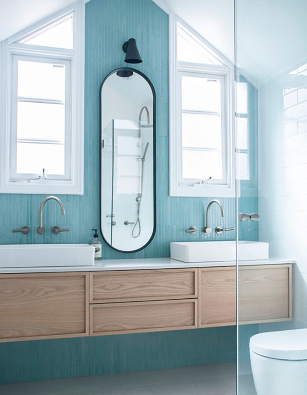 Blue tiles that line the wall | Photos by Jennifer Turner