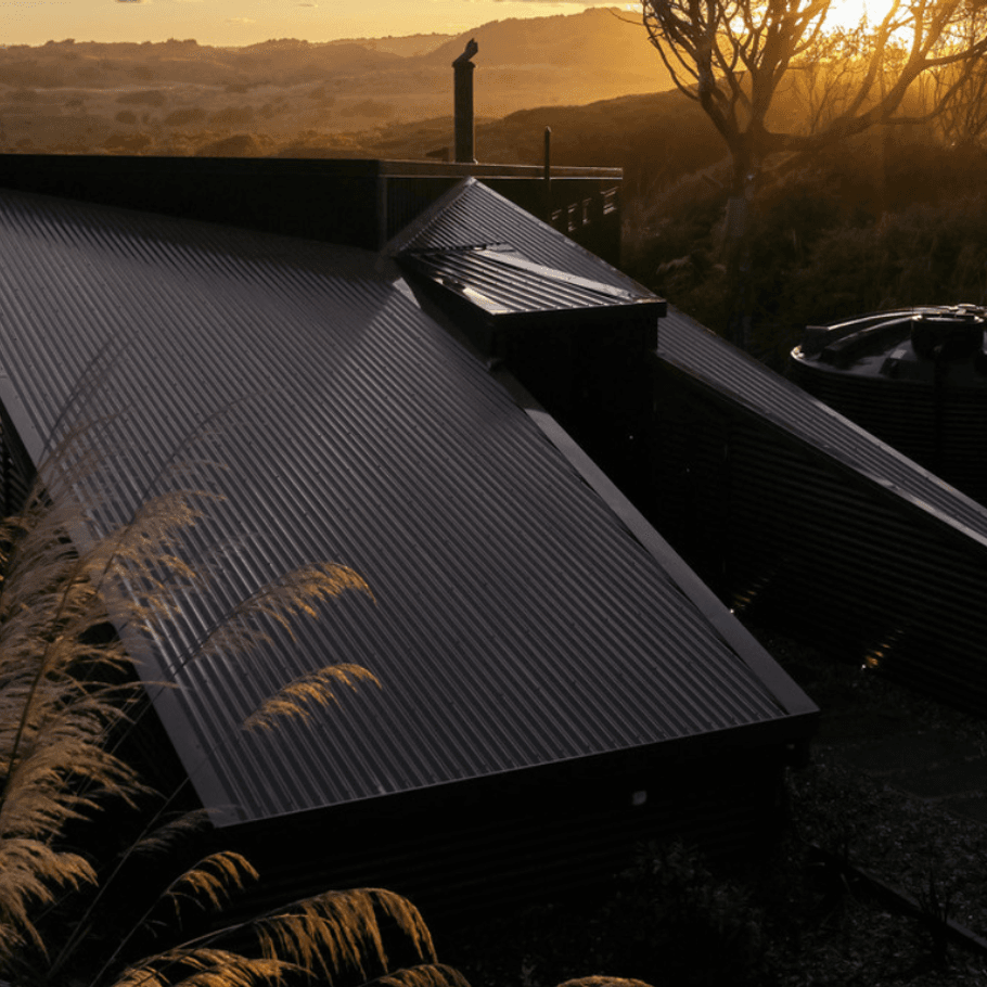 An intimate retreat hunkering down into its wild coastal site