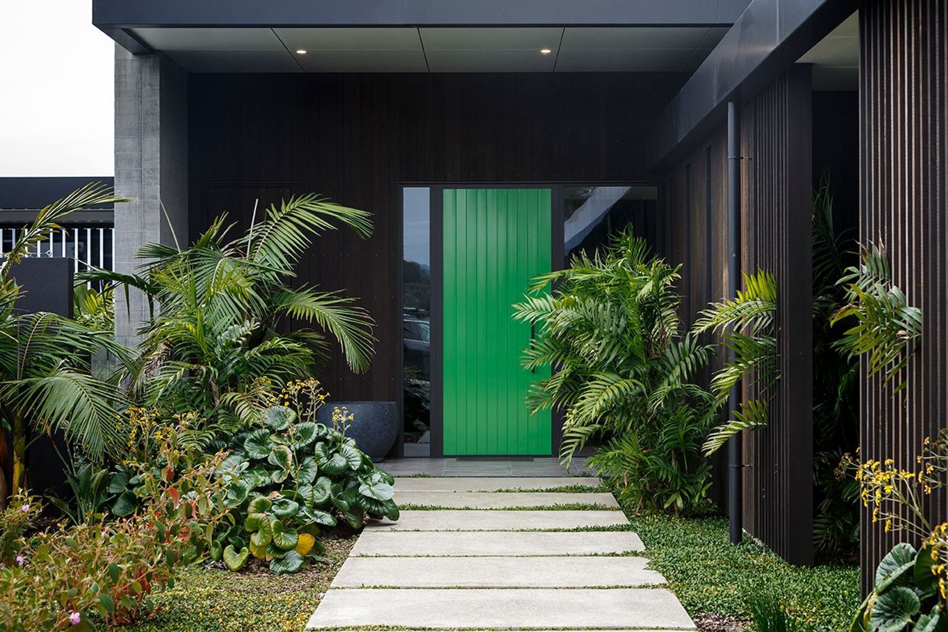 The entrance court, setting the scene for rest of the home.