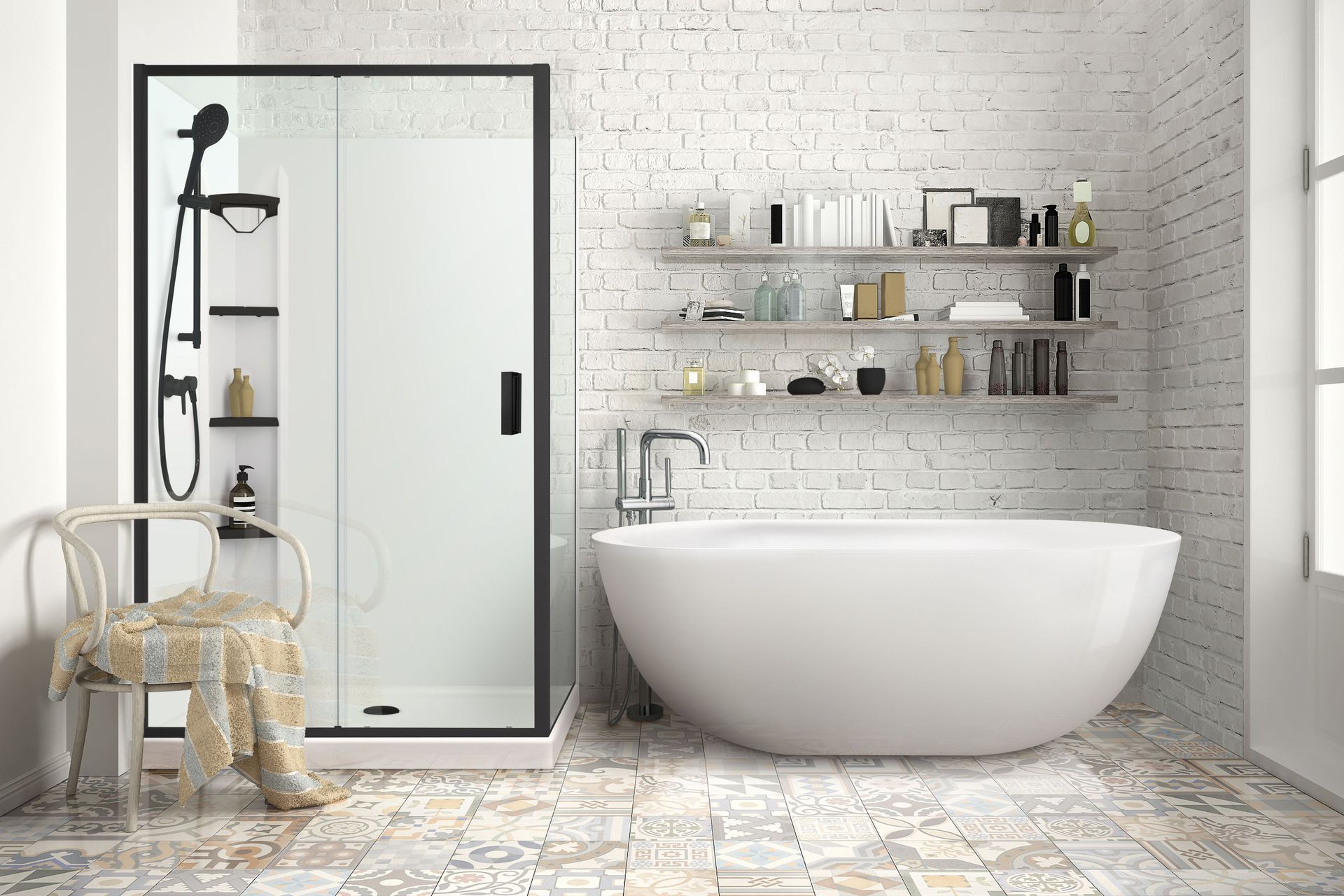 The difference is sometimes as clear as black and white as the the Valencia Elite Shower range shows