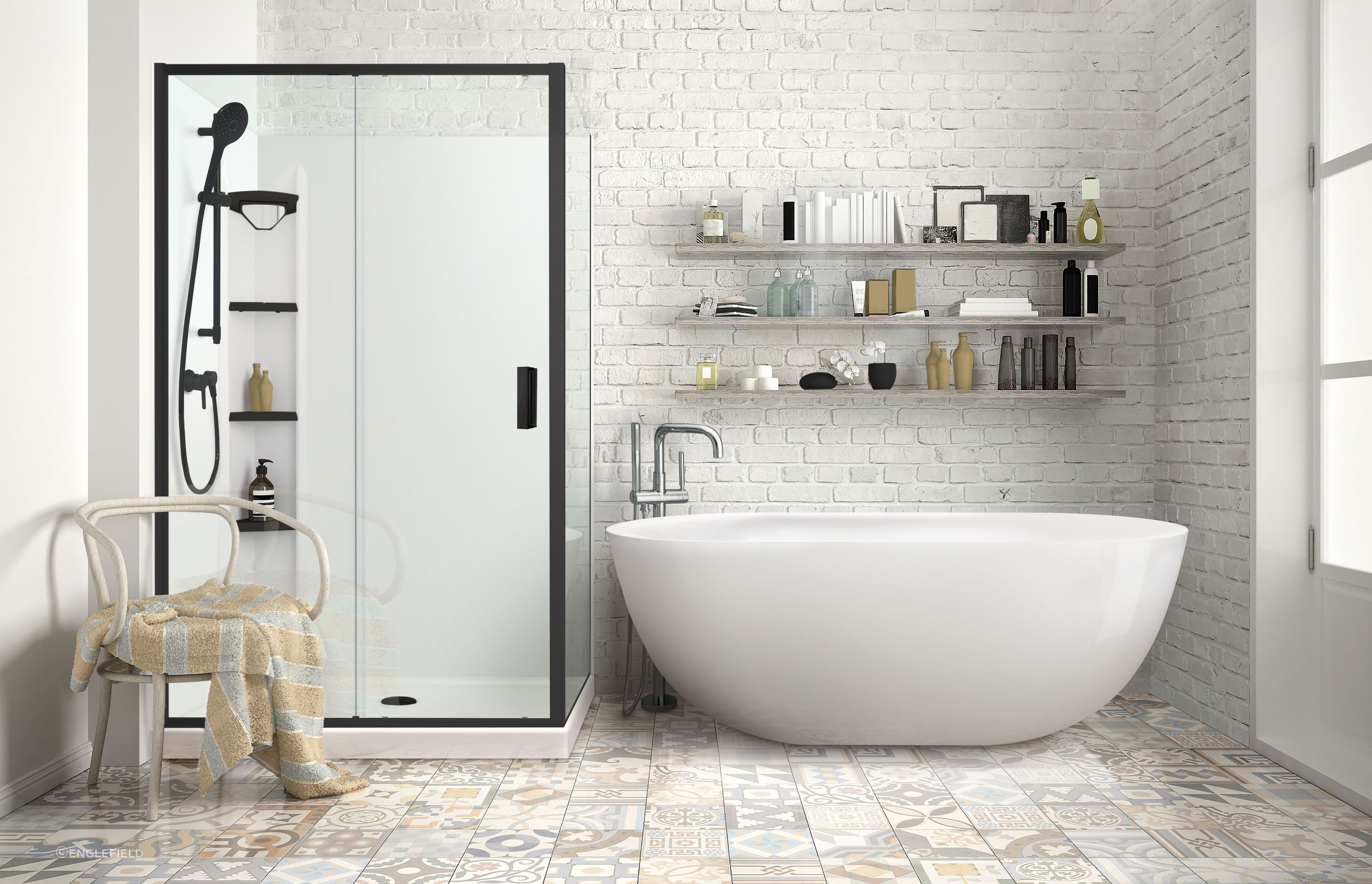 The difference is sometimes as clear as black and white as the the Valencia Elite Shower range shows