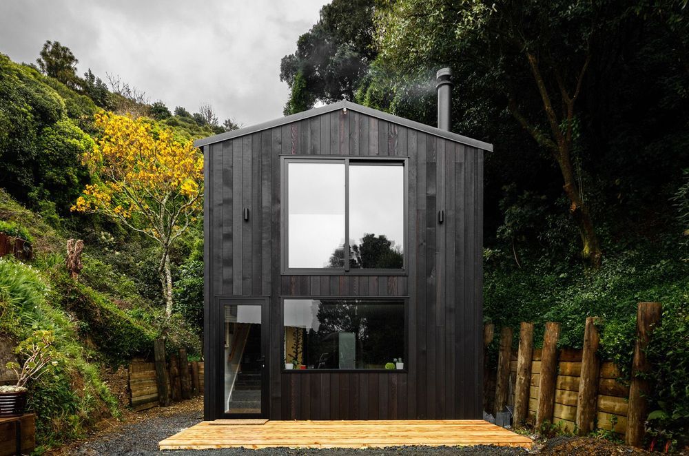 Tiny homes come in all shapes and sizes as this innovative gable-form tiny house in Vogeltown demonstrates with aplomb