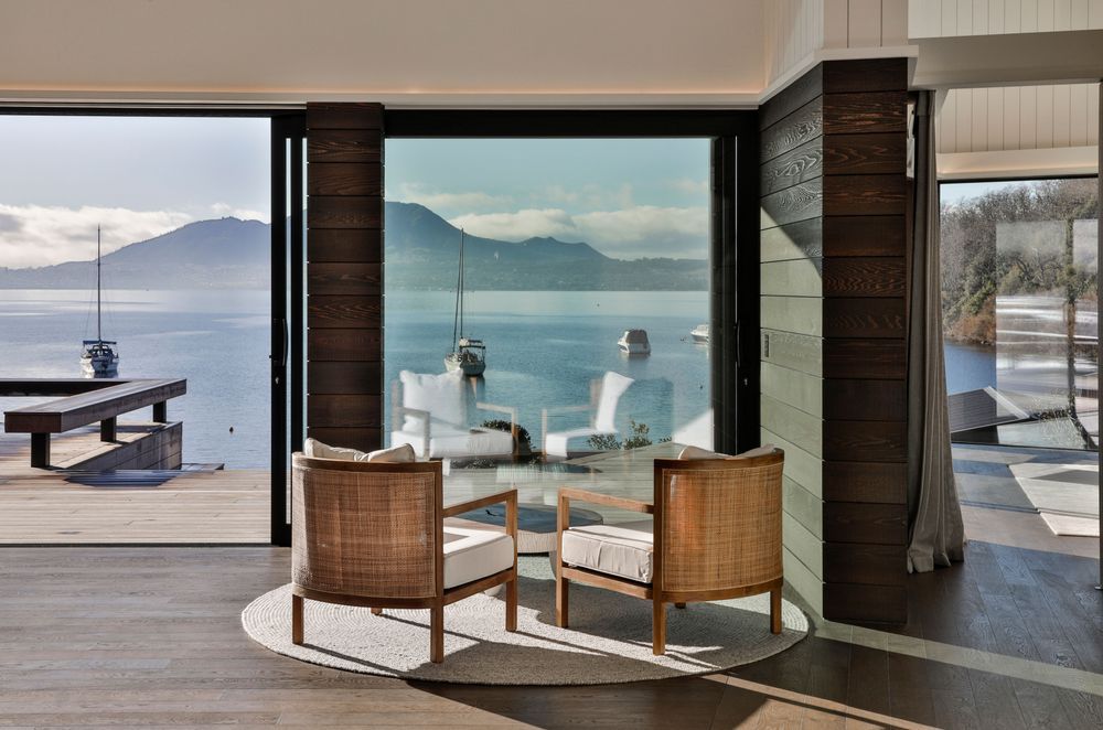 Throughout the home, spaces that invite residents and guests to sit down and enjoy the view have been thoughtfully included.