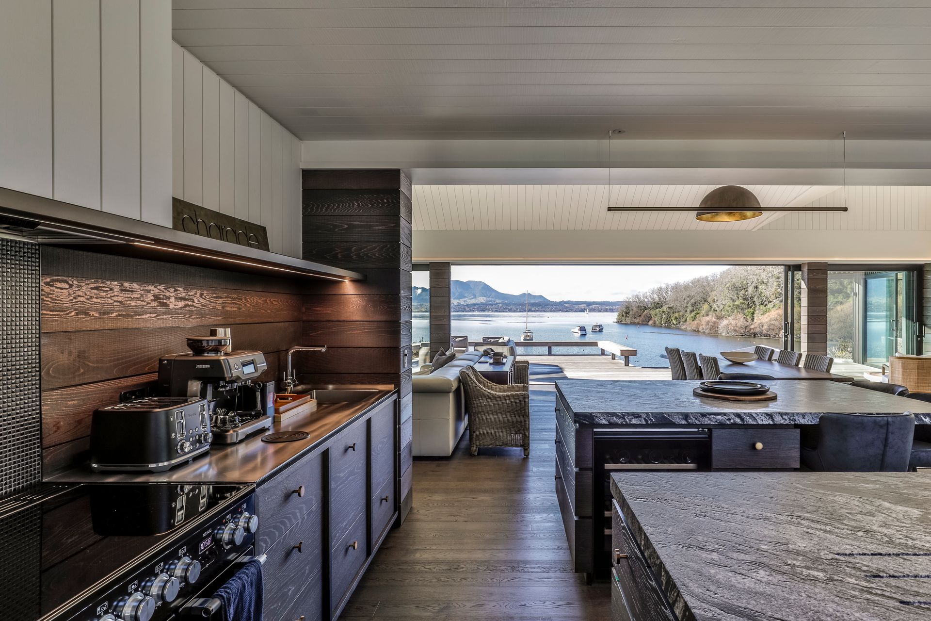 An entertainer's kitchen, the request for two island benches was unique for The Craftsmen.