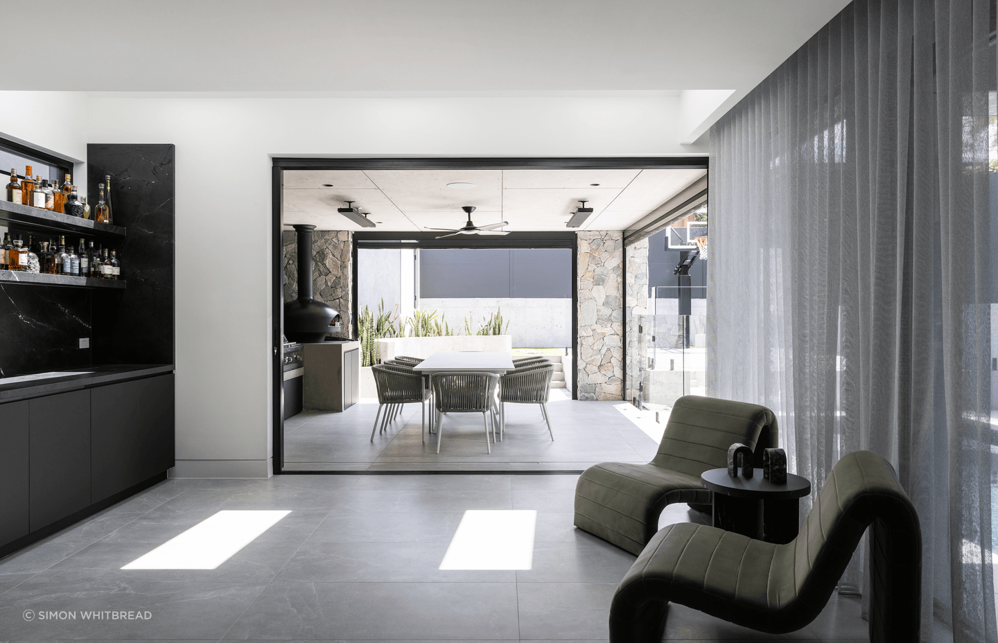 Indoor-outdoor living was another important part of the project.