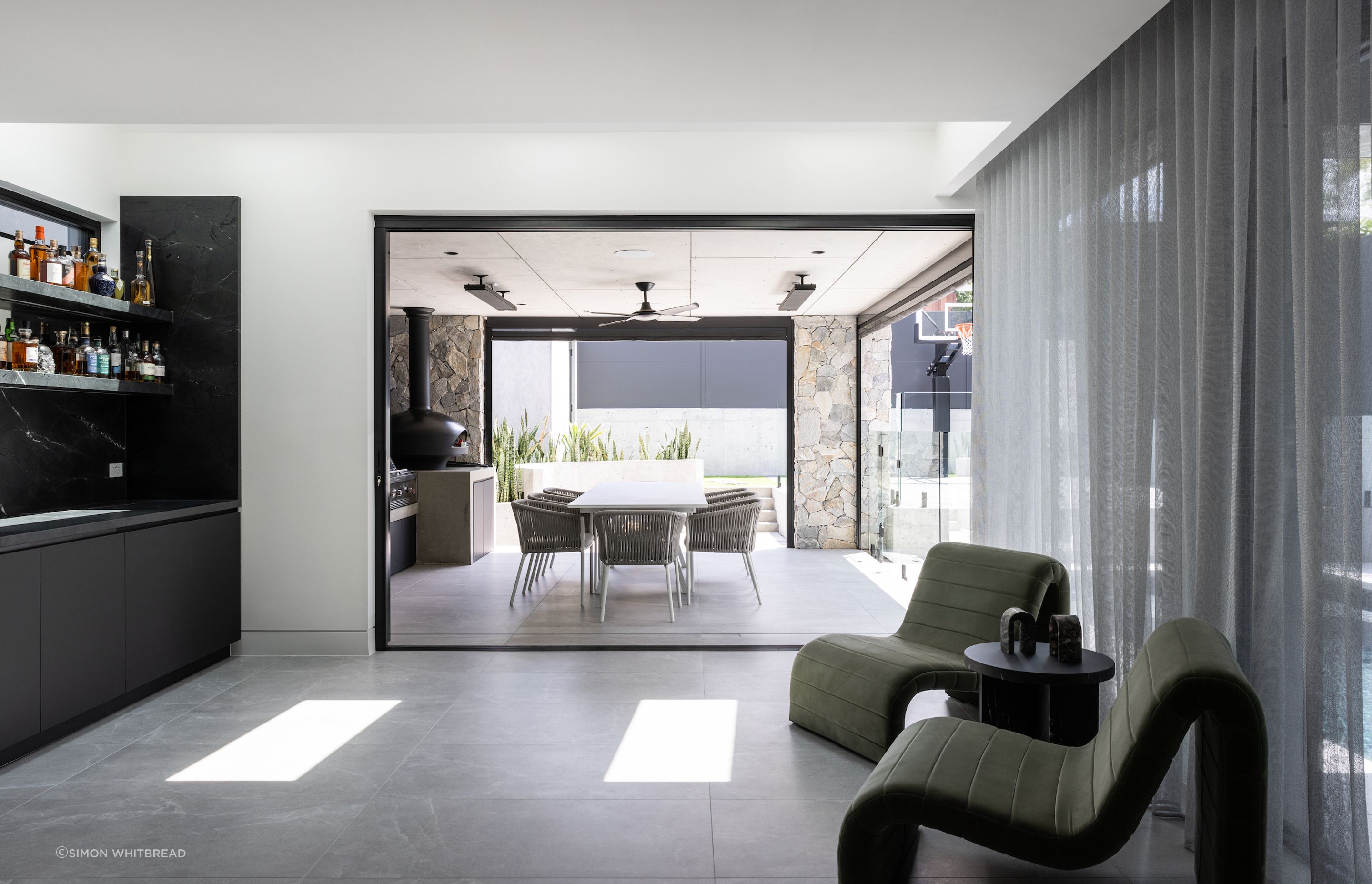 Indoor-outdoor living was another important part of the project.