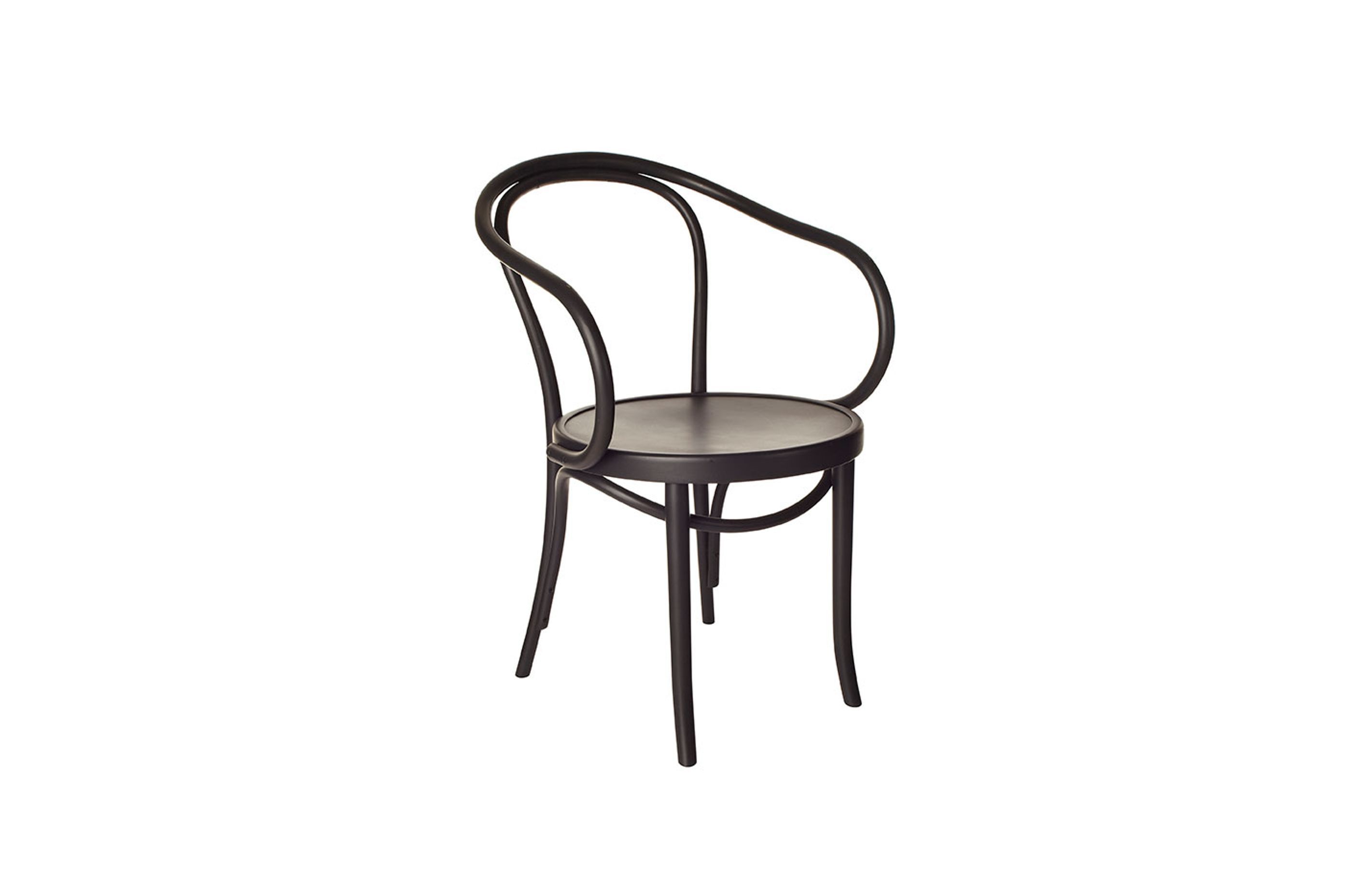 Thonet ‘Bentwood’ carver chair in black by Mark Tuckey