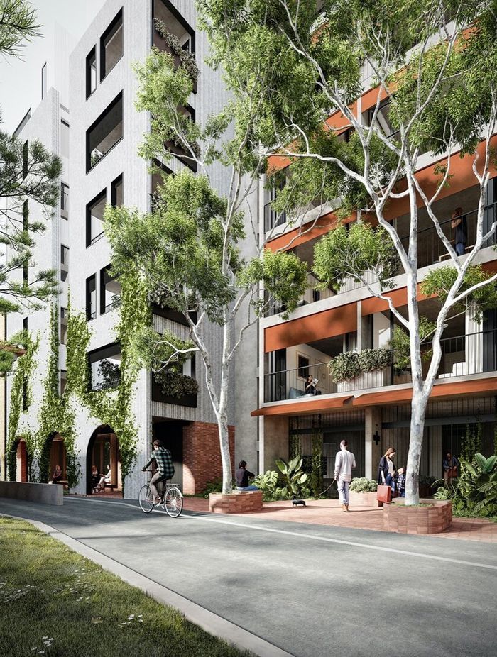 The multi-residential building comprises two adjoining apartment buildings with a total of 54 apartments.