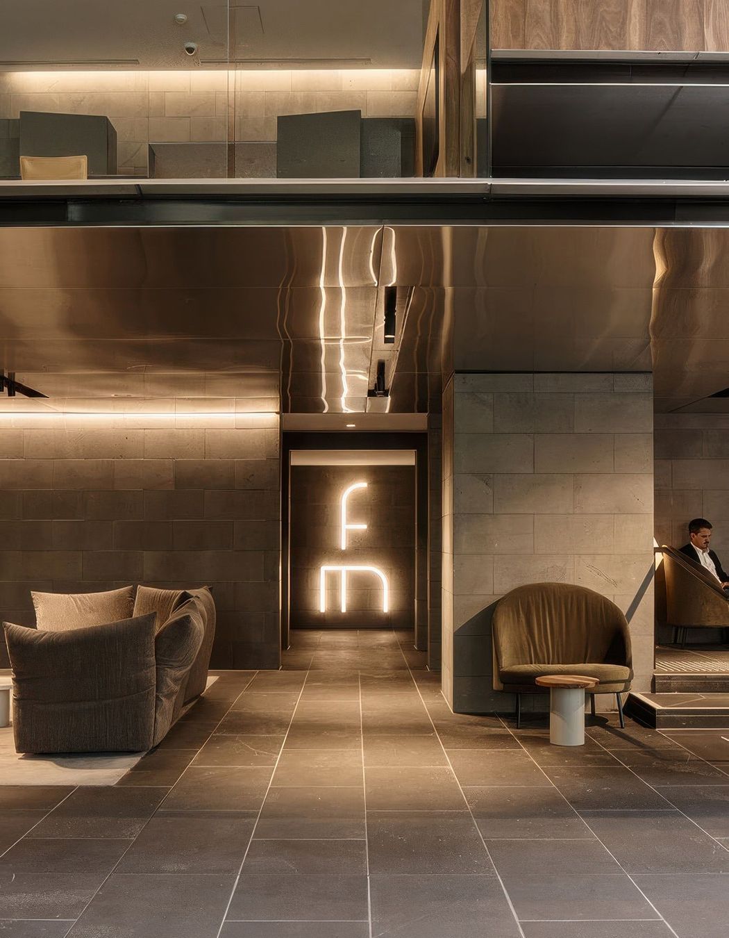 The Edra Standard sofa and Jim armchair by Arflex.