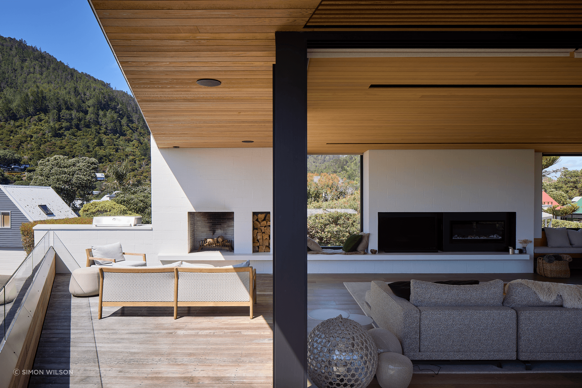 Sit by the indoor or outdoor fire, or by the window overlooking the surrounding landscape.