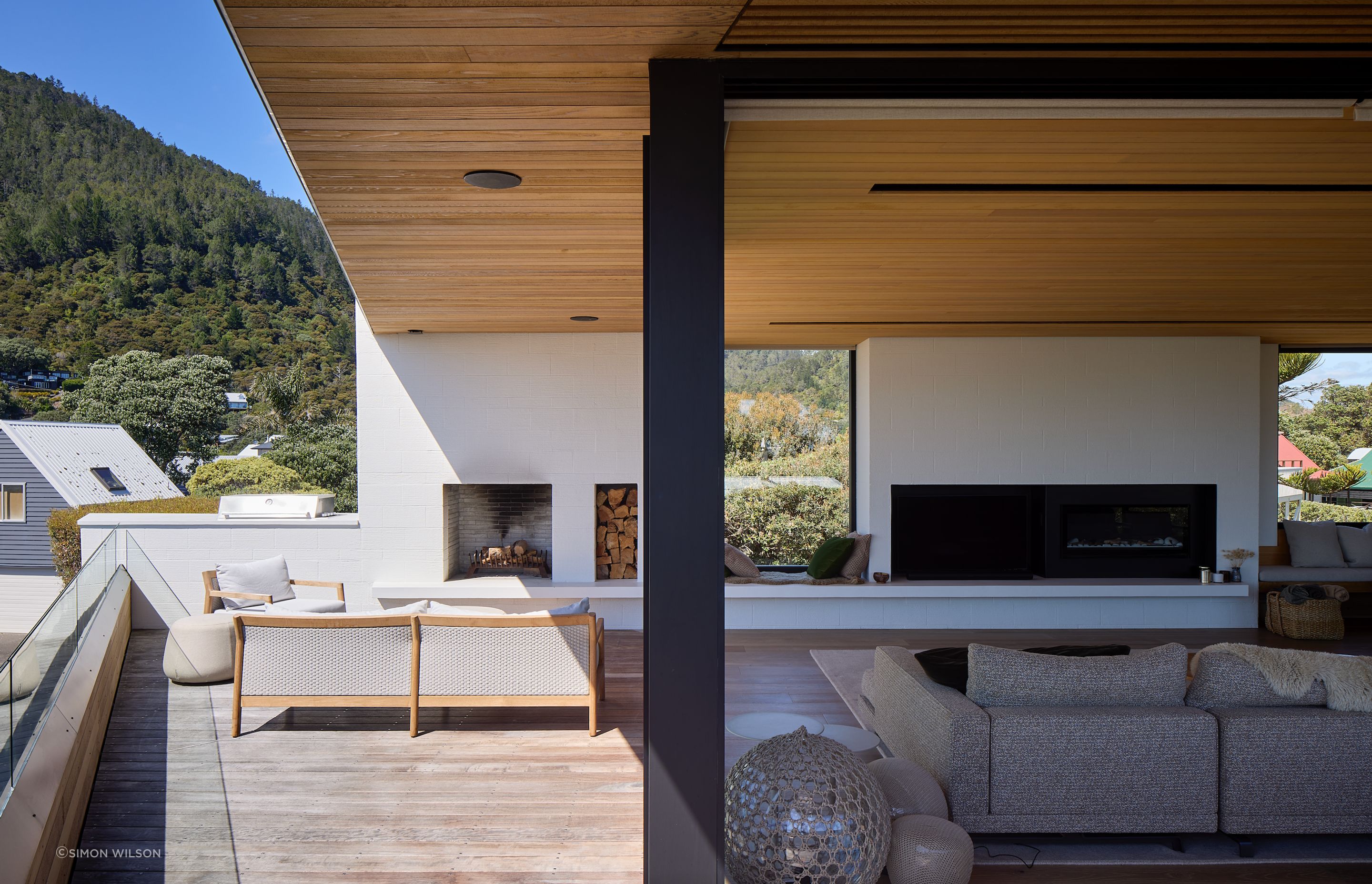 Sit by the indoor or outdoor fire, or by the window overlooking the surrounding landscape.