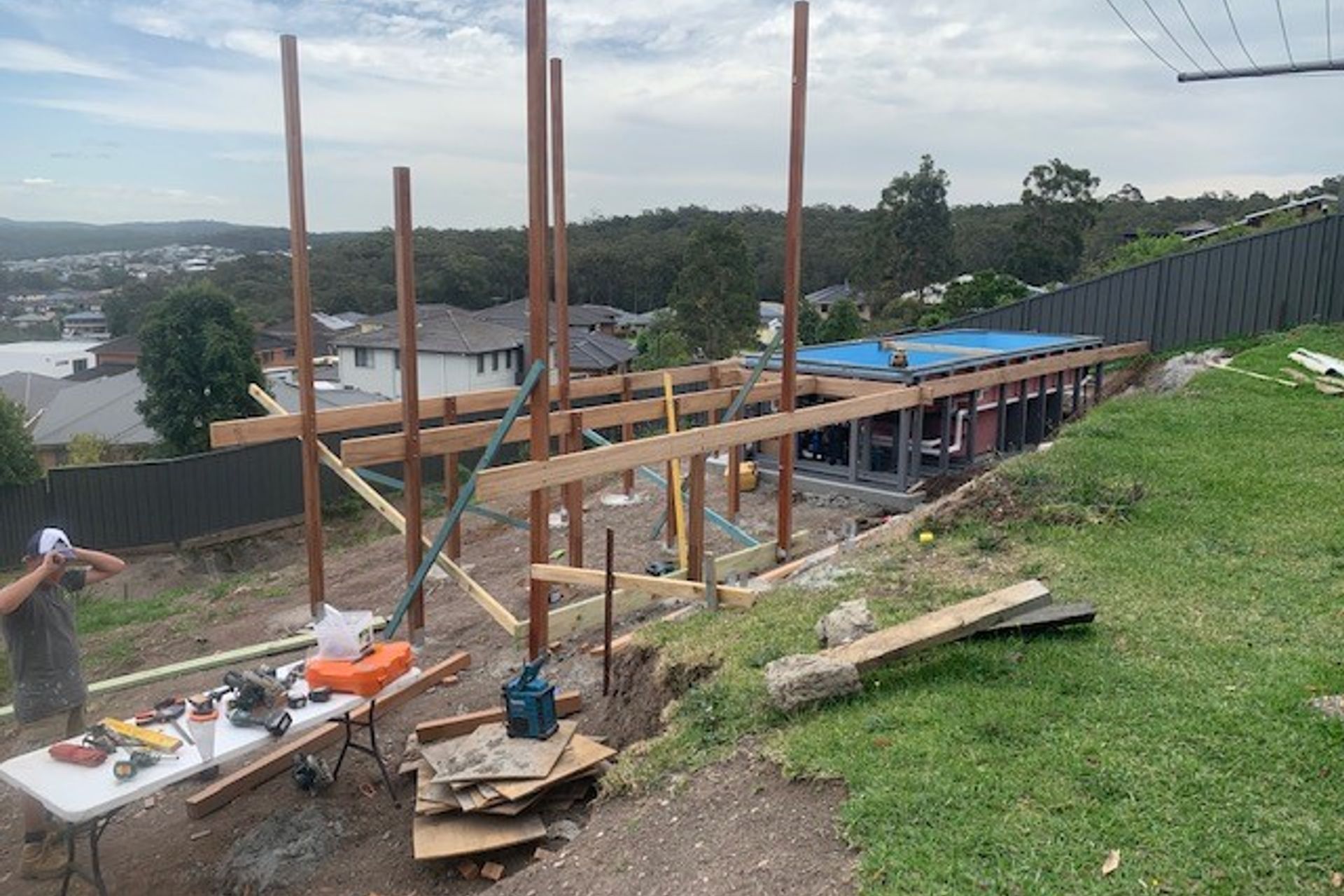 Relax 6.3 Ice Blue pool by The Little Pool Co.