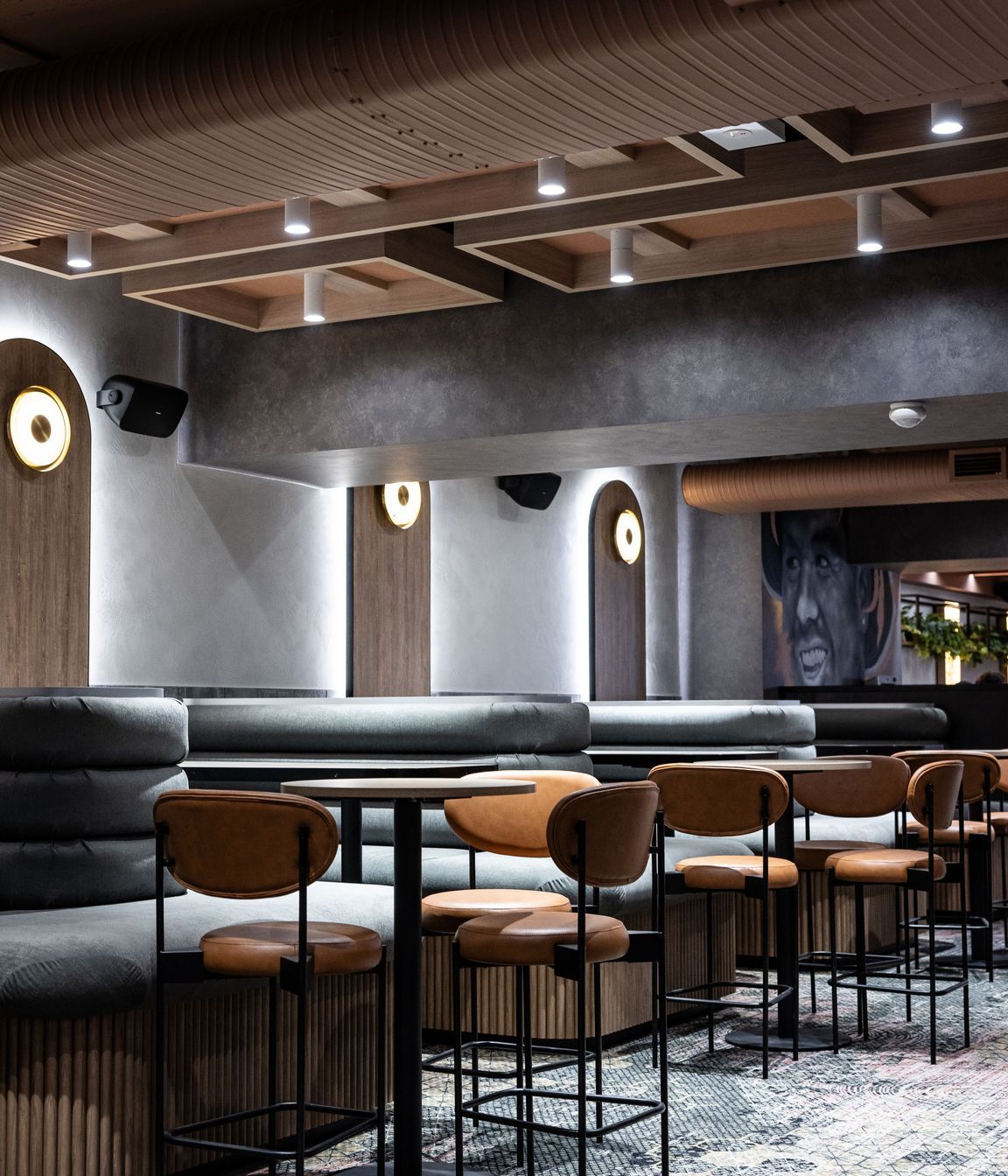 A uniquely vibrant space that ignites conversations in comfort.