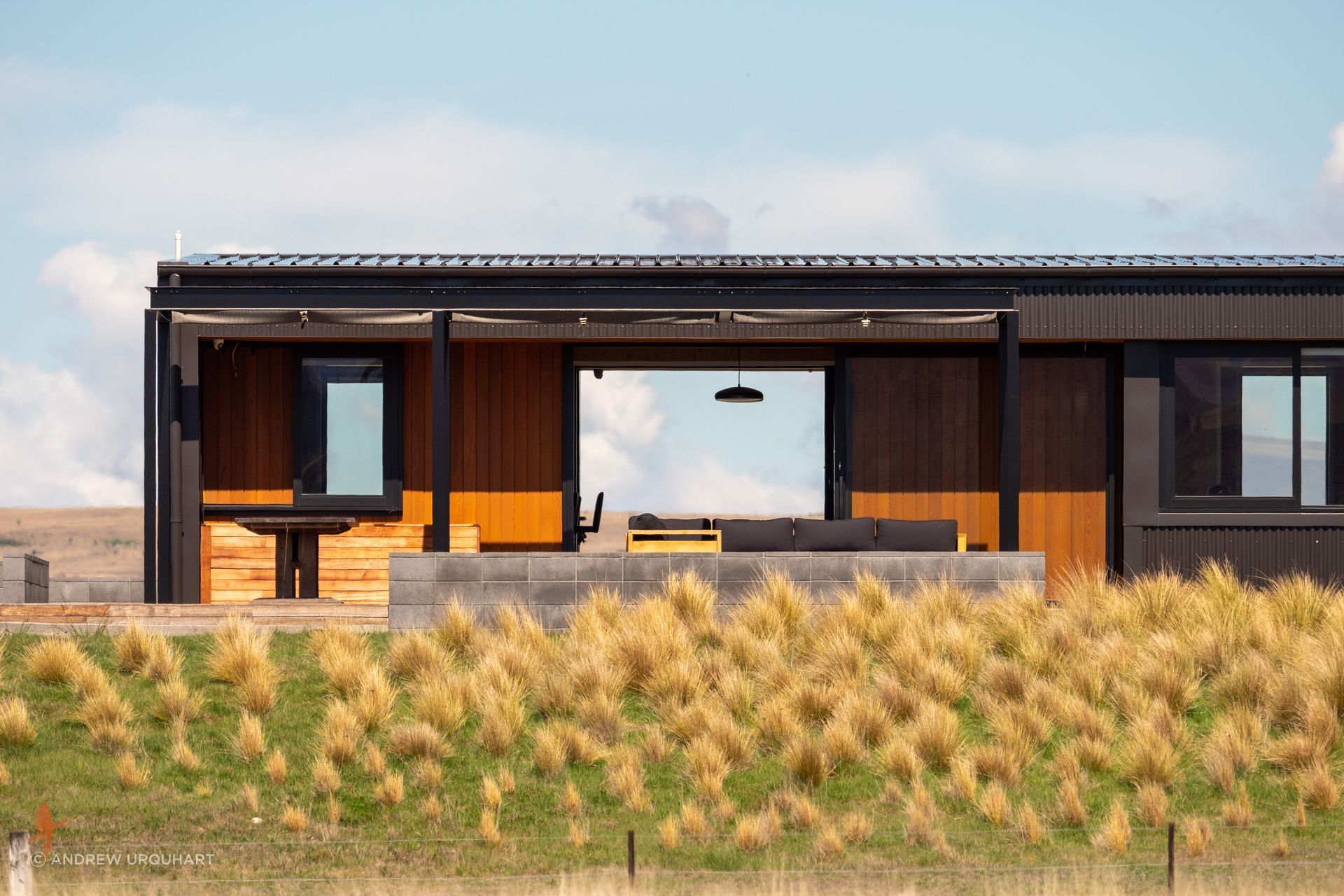 The holiday home near Twizel. “We have designed for high wind zones,” says Beth Chaney-Walker of Chaney &amp; Norman Architects in Wanaka, “but this was off the charts. A lot of the elements are specifically engineered so it was really nice to see the end result. It’s really robust.”