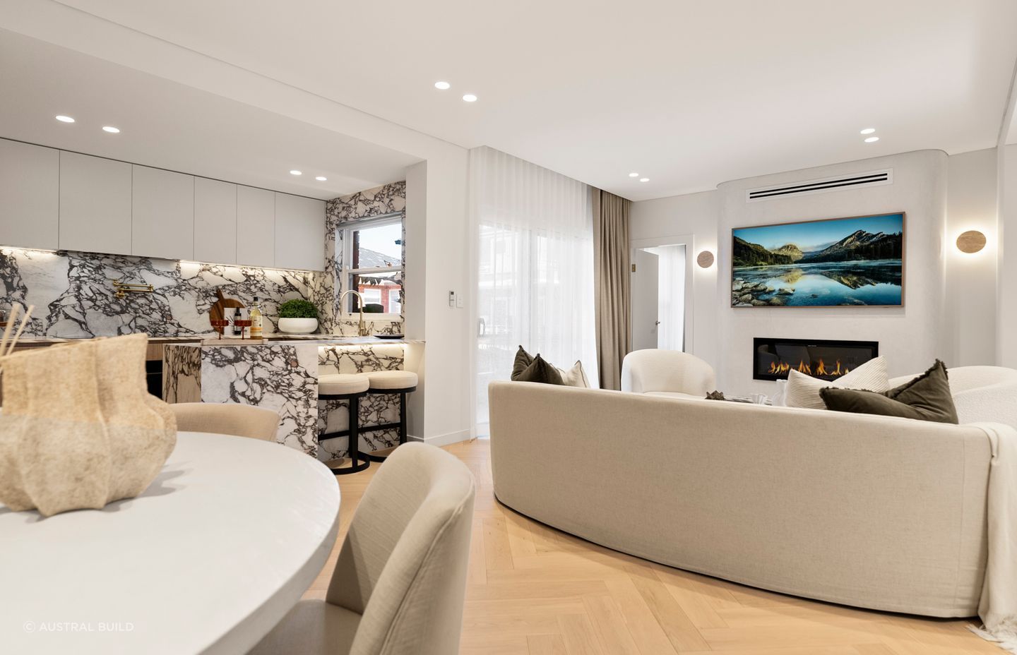 From outdated to fresh and modern, the apartment was transformed in under two months.