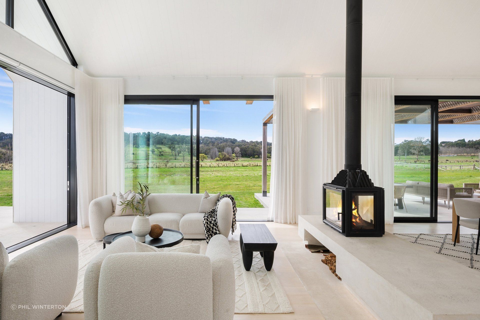 A cosy lounge to soak up the views.