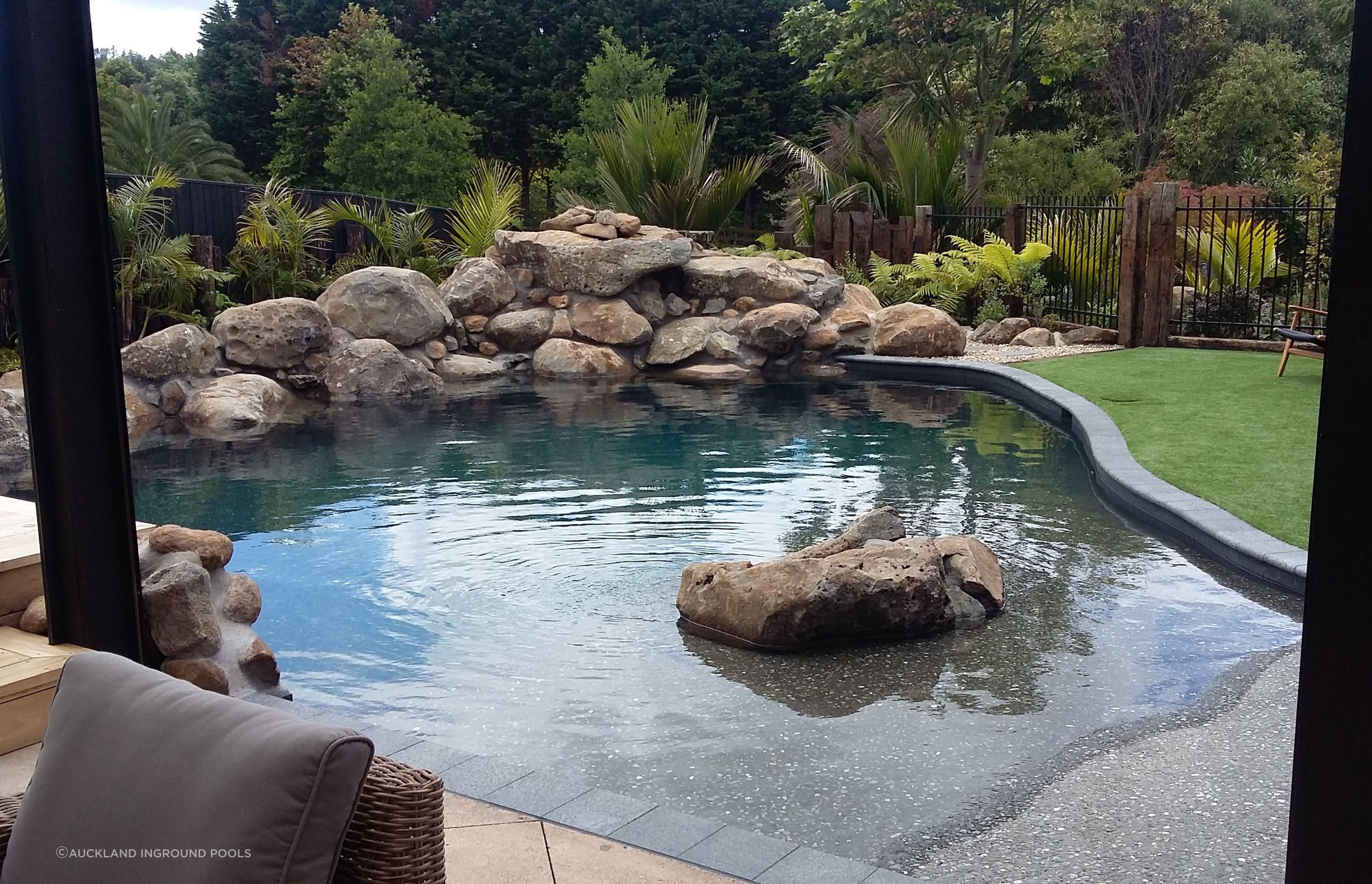 Natural pools don't require chemicals or other treatments, as their natural filters remove contaminants.