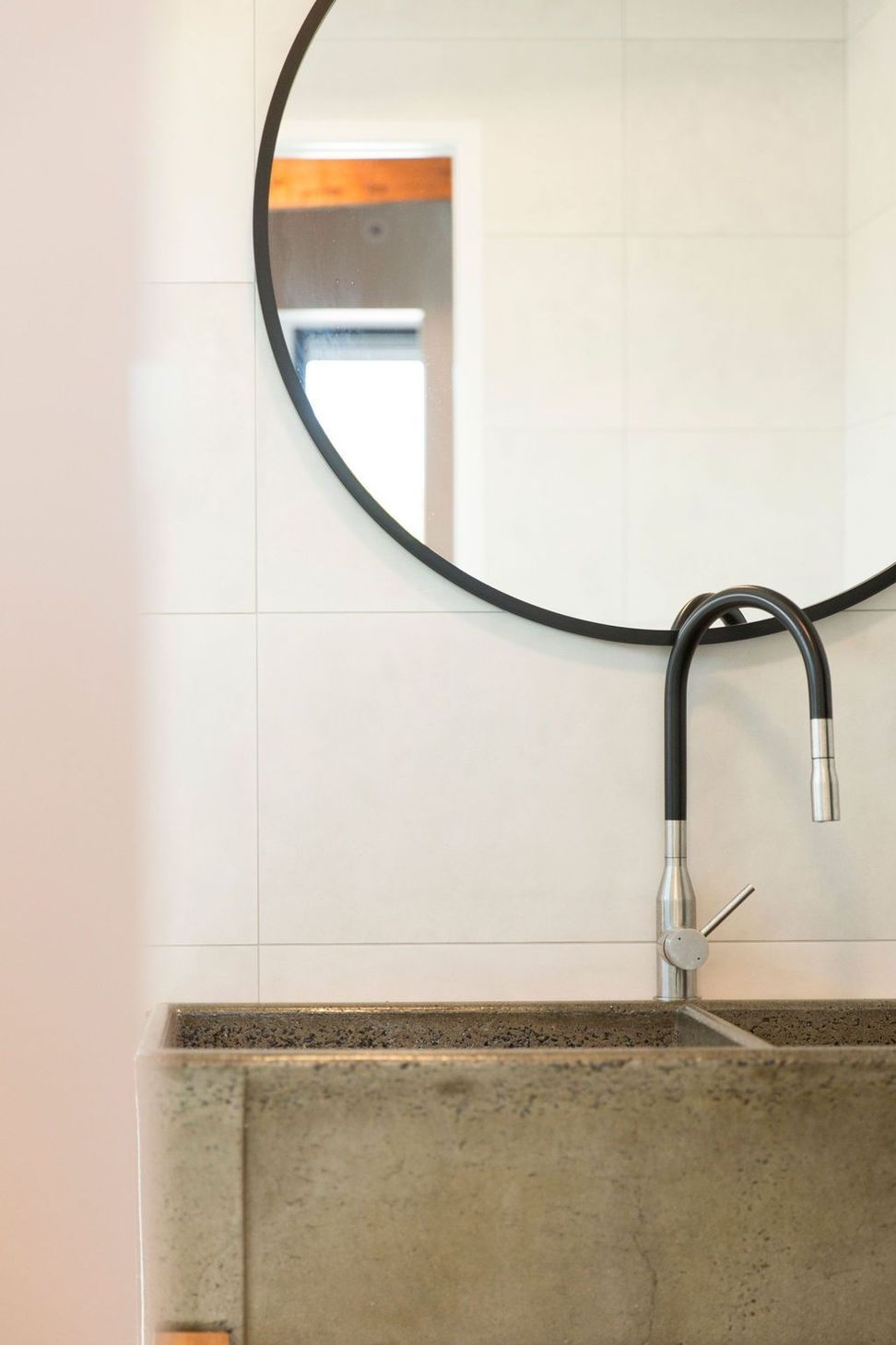 Maraetai House | New-Build Beach House | Powder Room Detail | Macfie Architecture