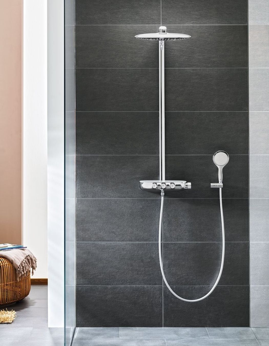 Rainshower Smart Control Thermostatic Column Showe