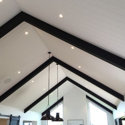 The grooved interior: fibre cement features