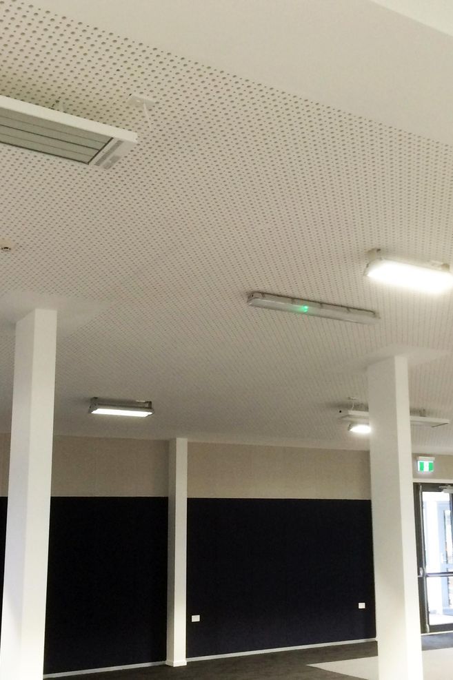 Rigitone Astral perforated plasterboard from Potter Interior Systems