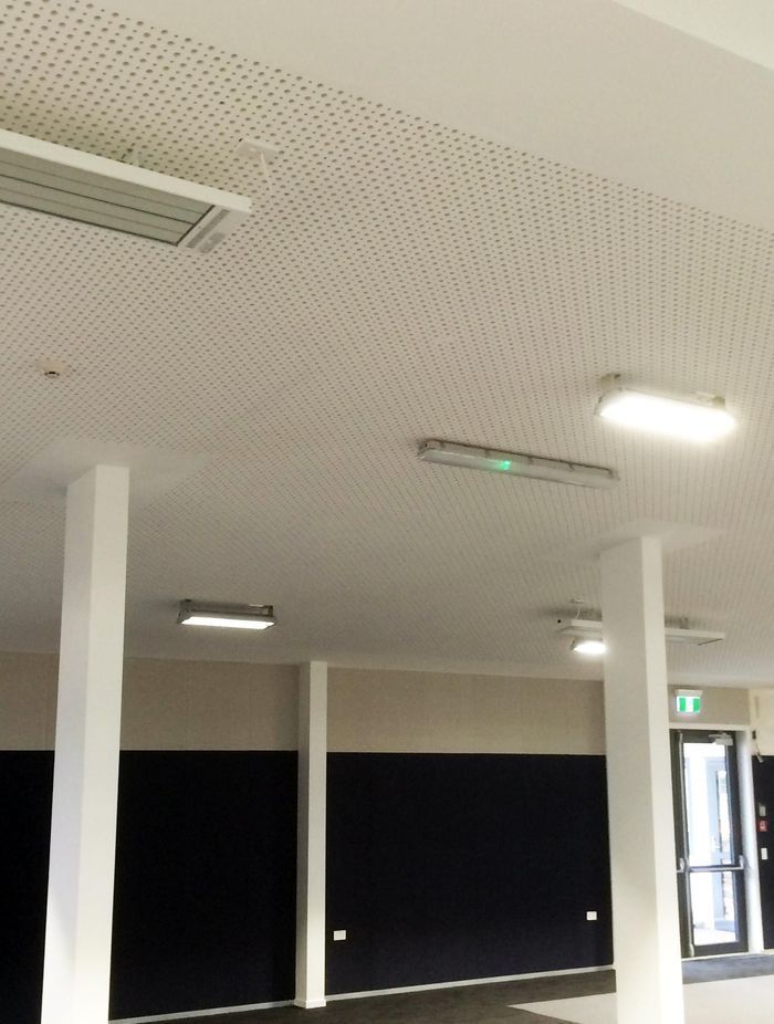 Rigitone Astral perforated plasterboard from Potter Interior Systems