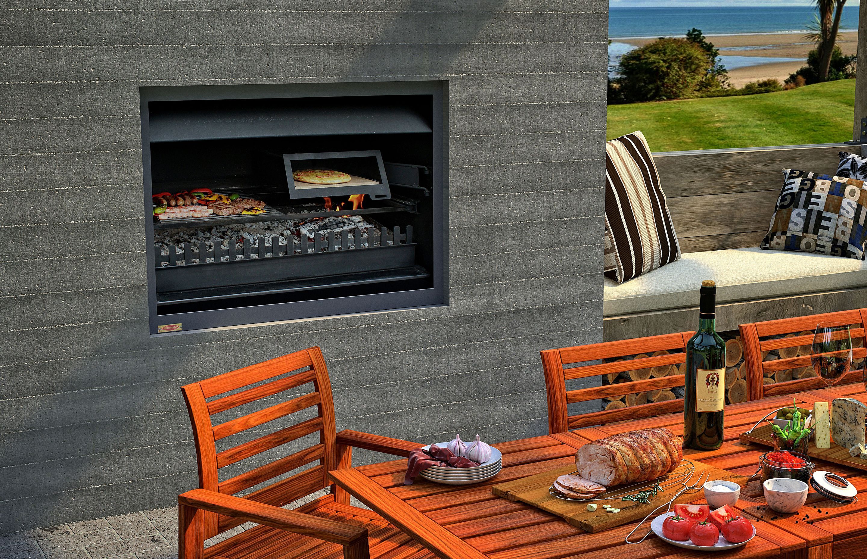 Jetmaster Quadro Outdoor Wood Fire