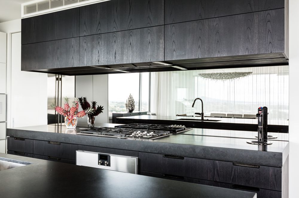 Mirrored Glass Splashback