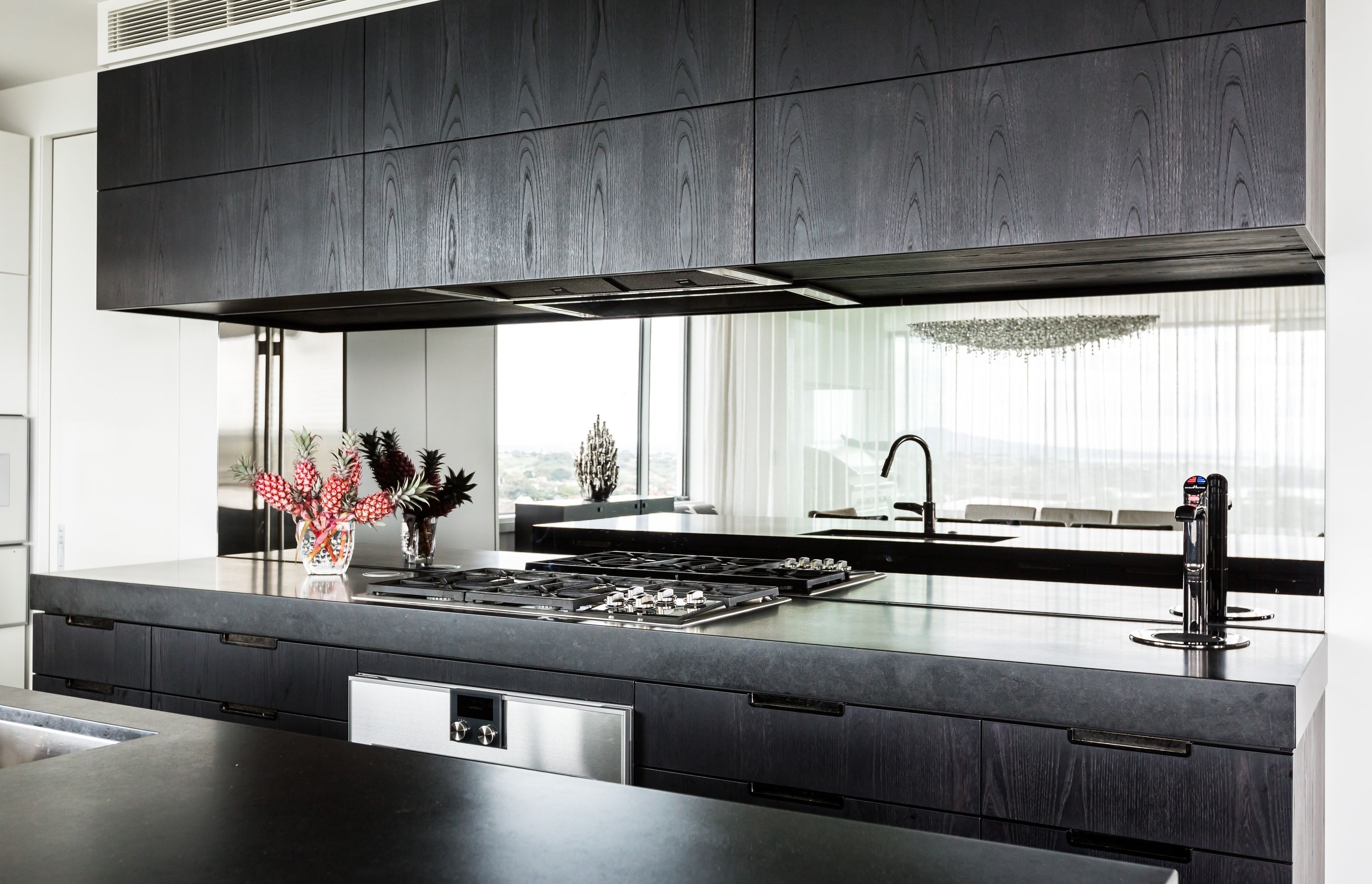 Mirrored Glass Splashback