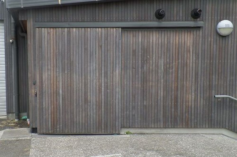 Barn-style sliding door by Glideaw