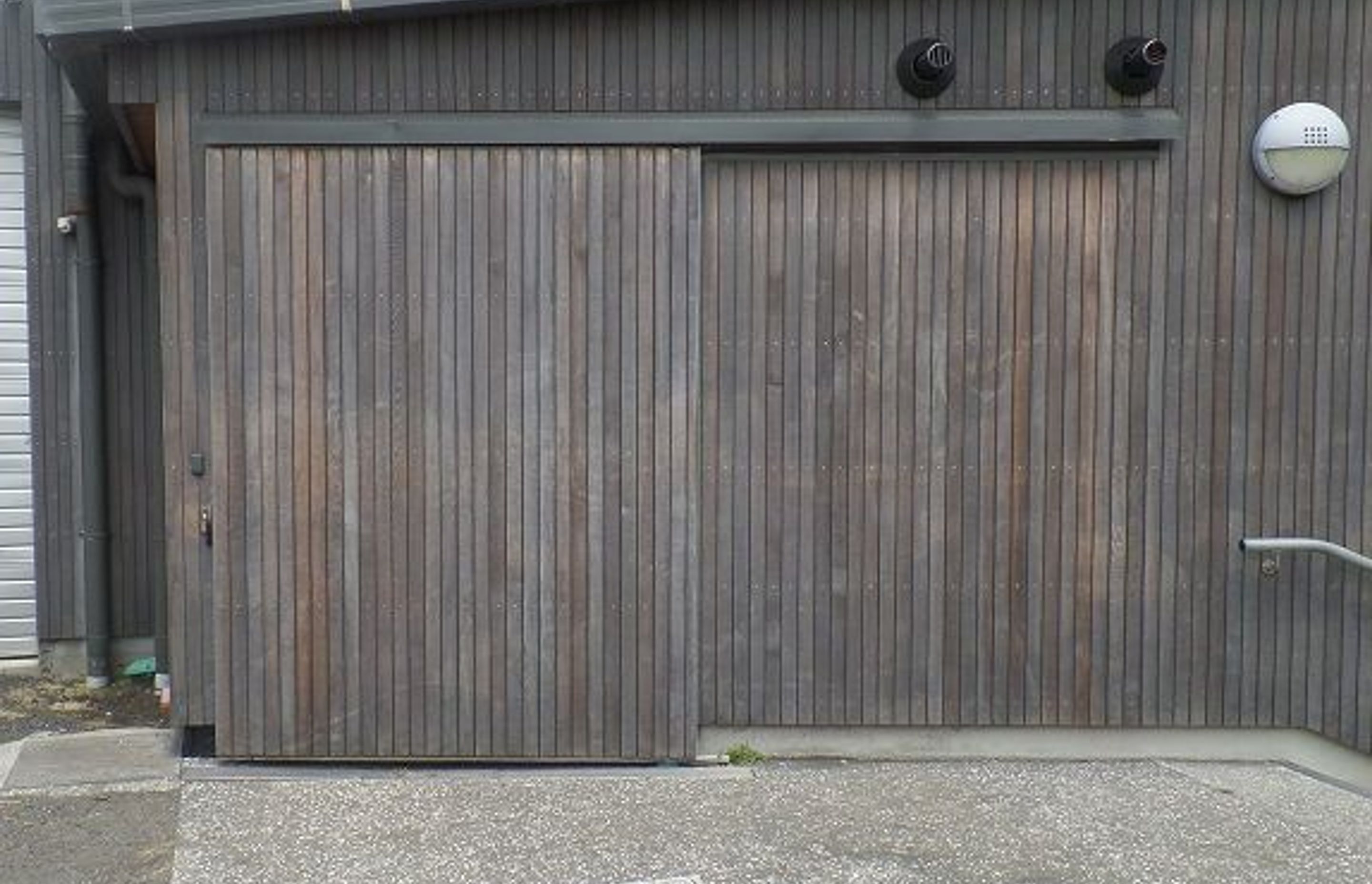 Barn-style sliding door by Glideaw