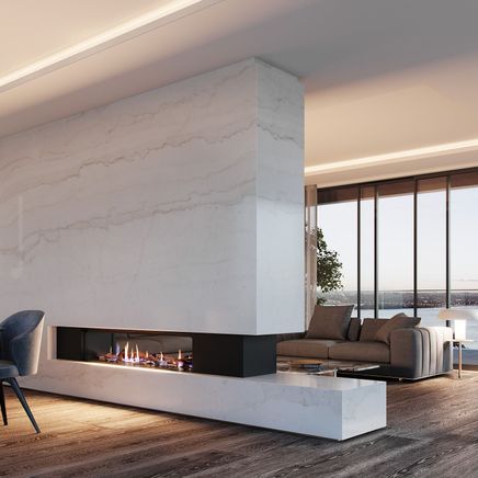 Realism and nature combine in a new gas fireplace range