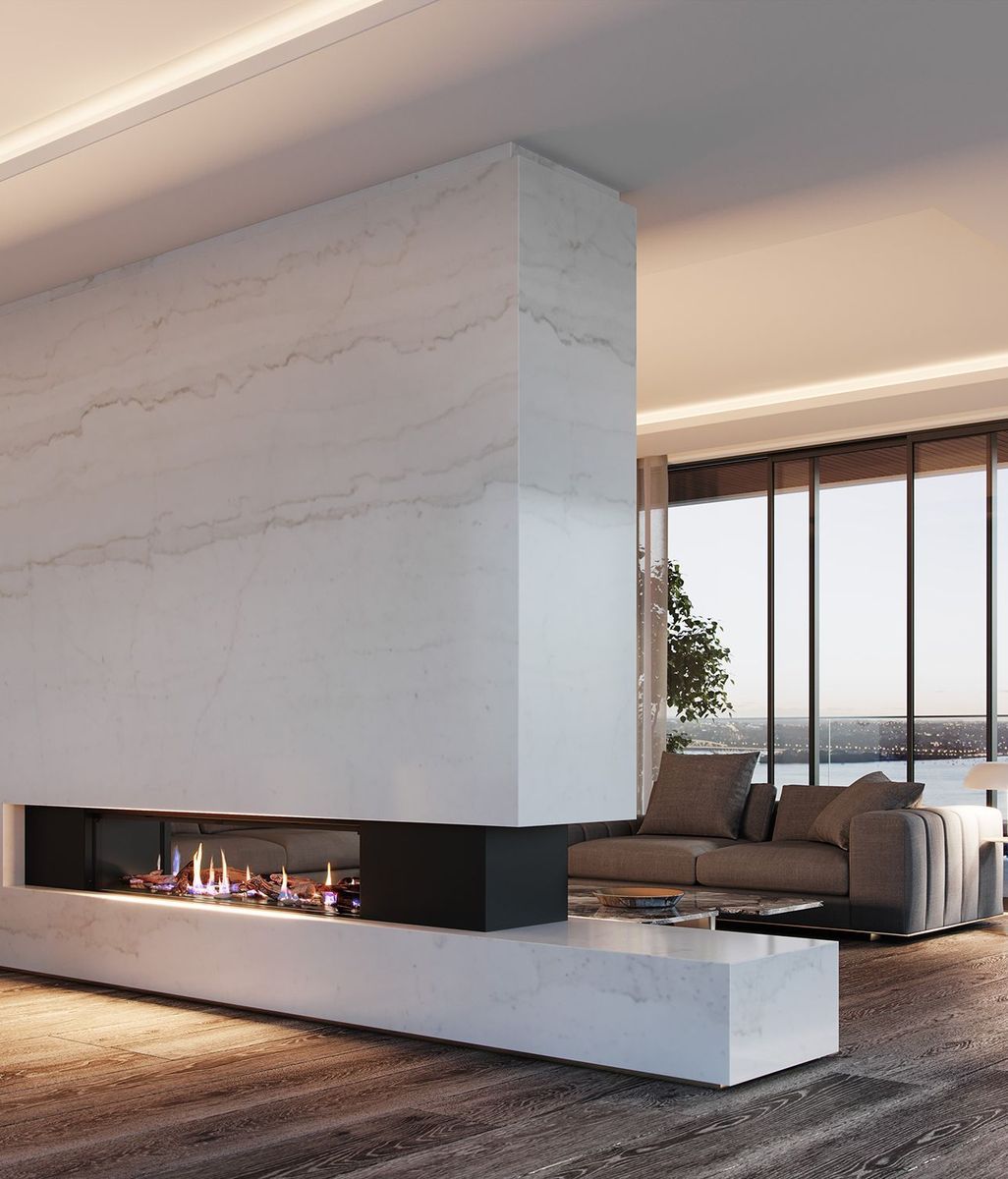 Realism and nature combine in a new gas fireplace range