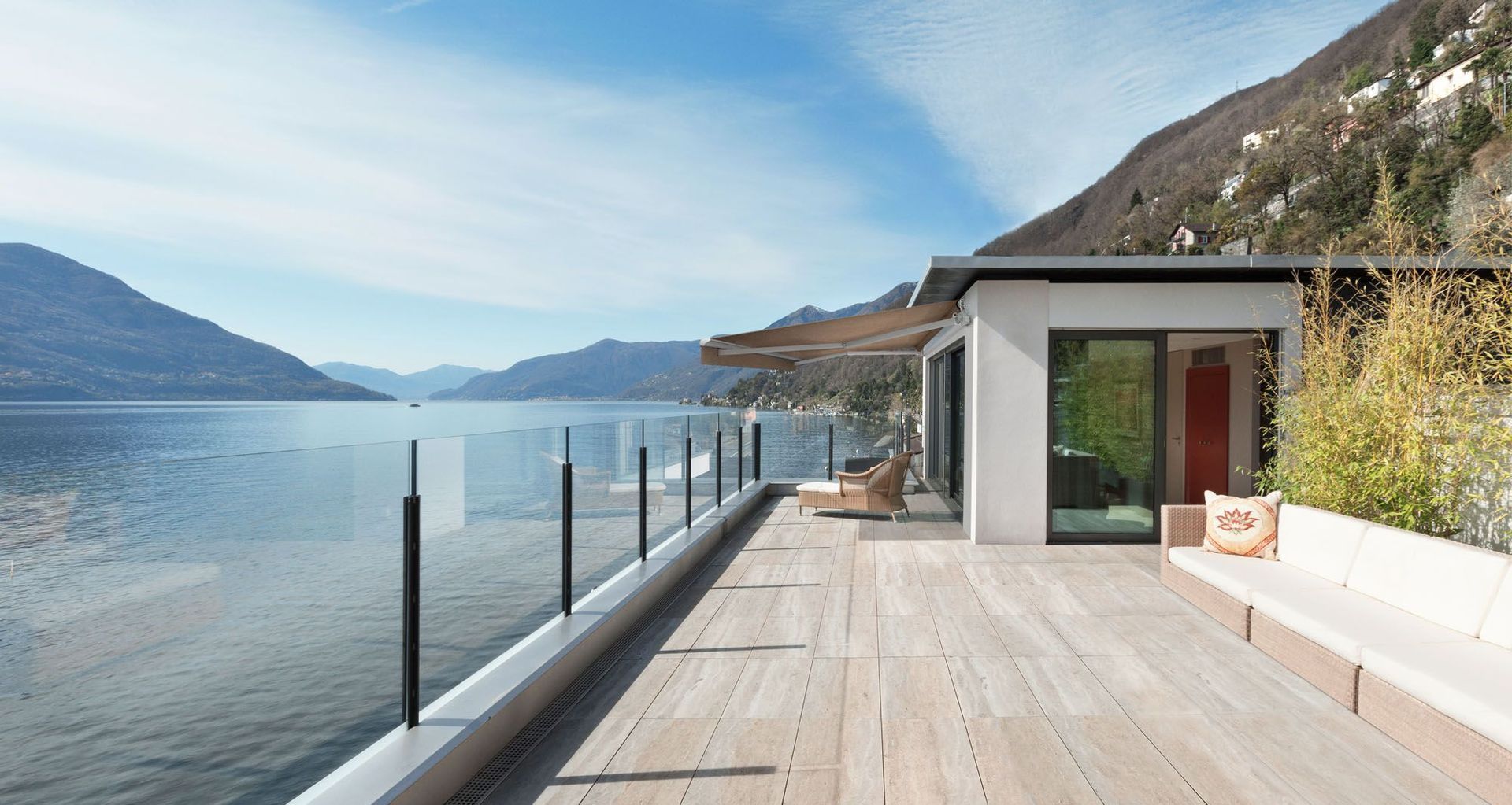 The Ellipse Monobloc Awning from Shade Elements.